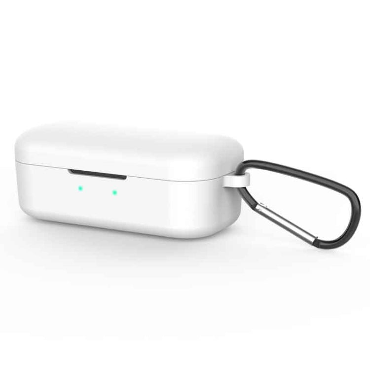 Pure Color Silicone Earphone Protective Case for QCY T5, with Hanging Buckle