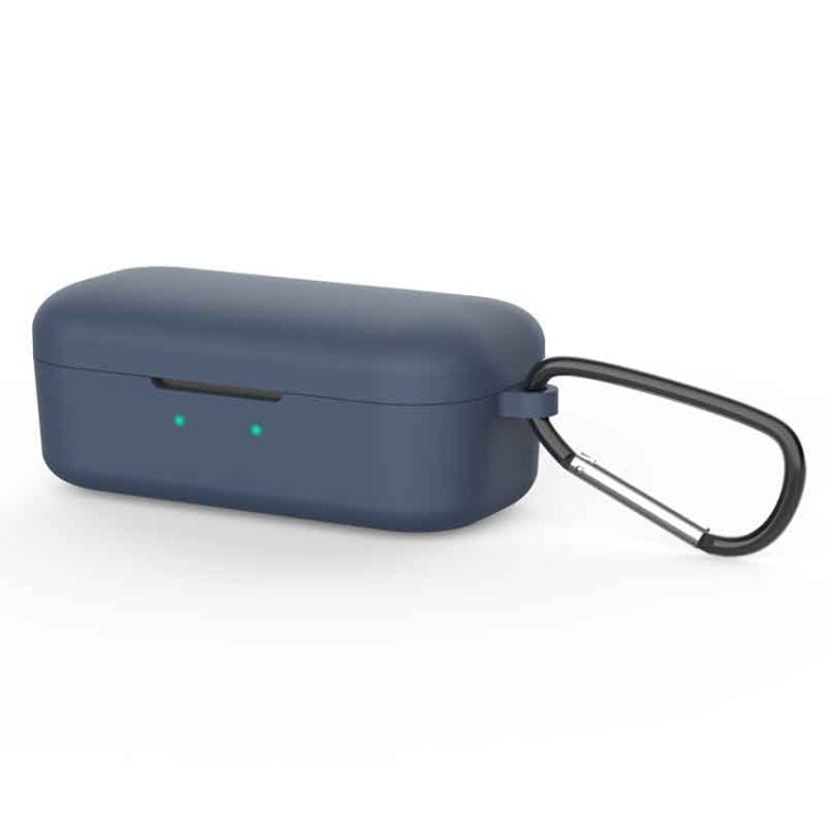 Pure Color Silicone Earphone Protective Case for QCY T5, with Hanging Buckle