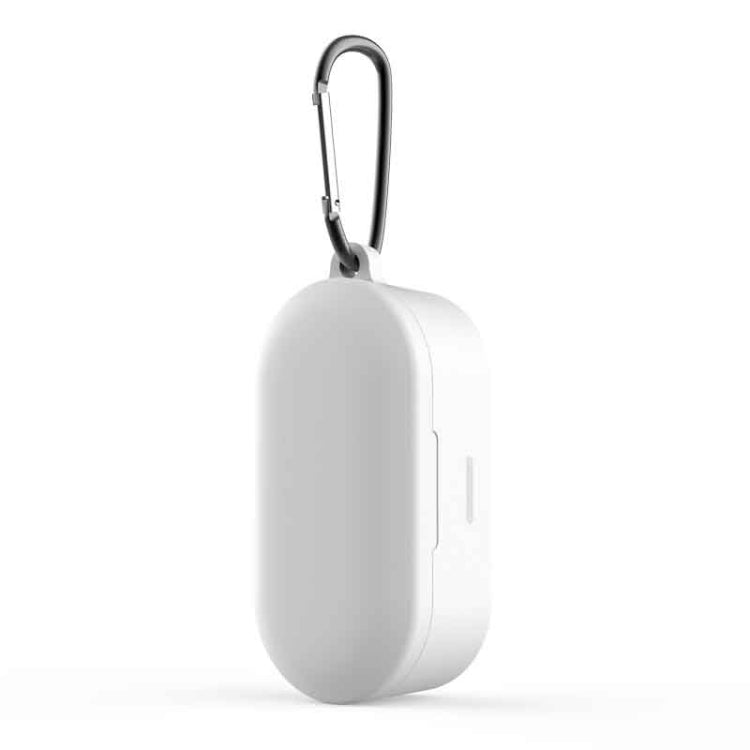 Pure Color Silicone Earphone Protective Case for QCY T1S / QS2, with Hanging Buckle