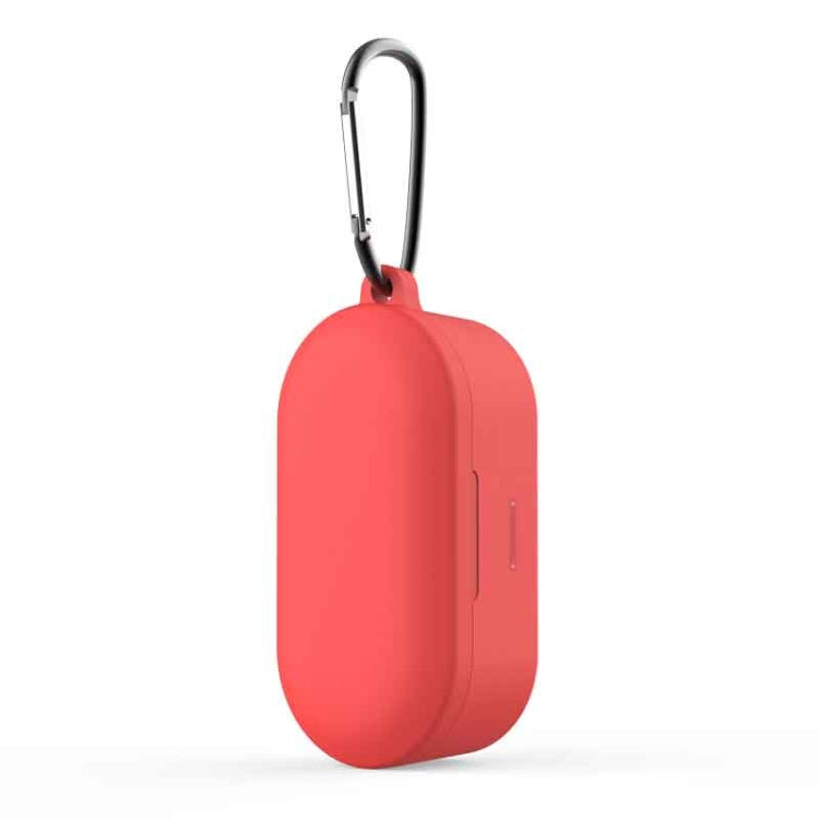 Pure Color Silicone Earphone Protective Case for QCY T1S / QS2, with Hanging Buckle