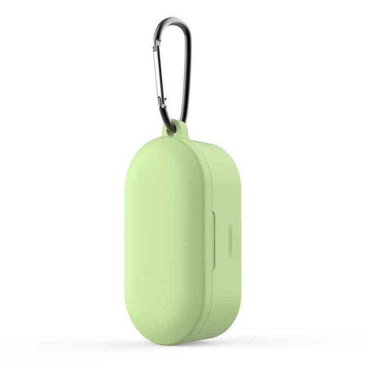 Pure Color Silicone Earphone Protective Case for QCY T1S / QS2, with Hanging Buckle