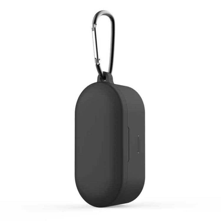 Pure Color Silicone Earphone Protective Case for QCY T1S / QS2, with Hanging Buckle
