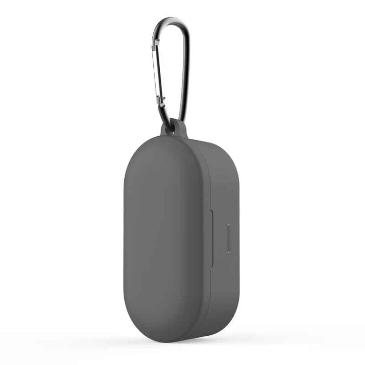Pure Color Silicone Earphone Protective Case for QCY T1S / QS2, with Hanging Buckle