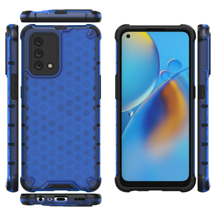 For OPPO A74 4G Shockproof Honeycomb PC + TPU Case