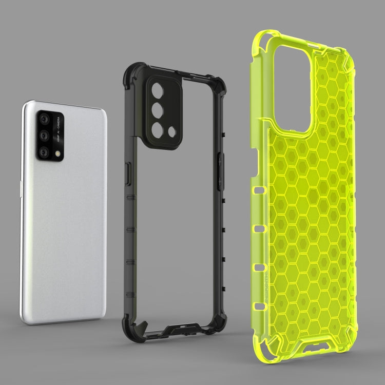 For OPPO A74 4G Shockproof Honeycomb PC + TPU Case