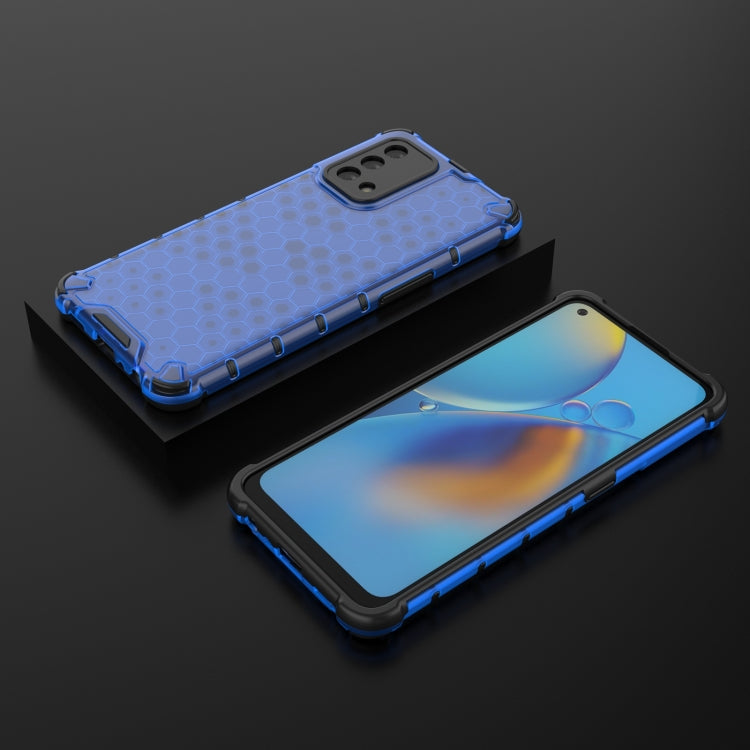 For OPPO A74 4G Shockproof Honeycomb PC + TPU Case
