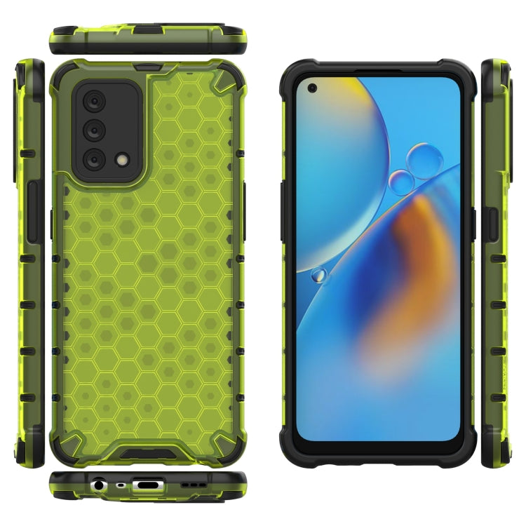 For OPPO A74 4G Shockproof Honeycomb PC + TPU Case