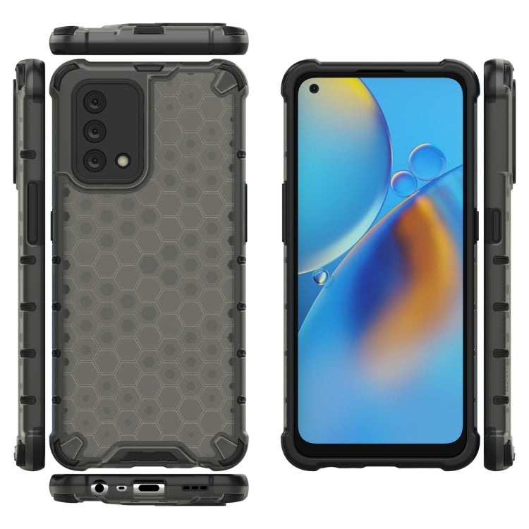 For OPPO A74 4G Shockproof Honeycomb PC + TPU Case