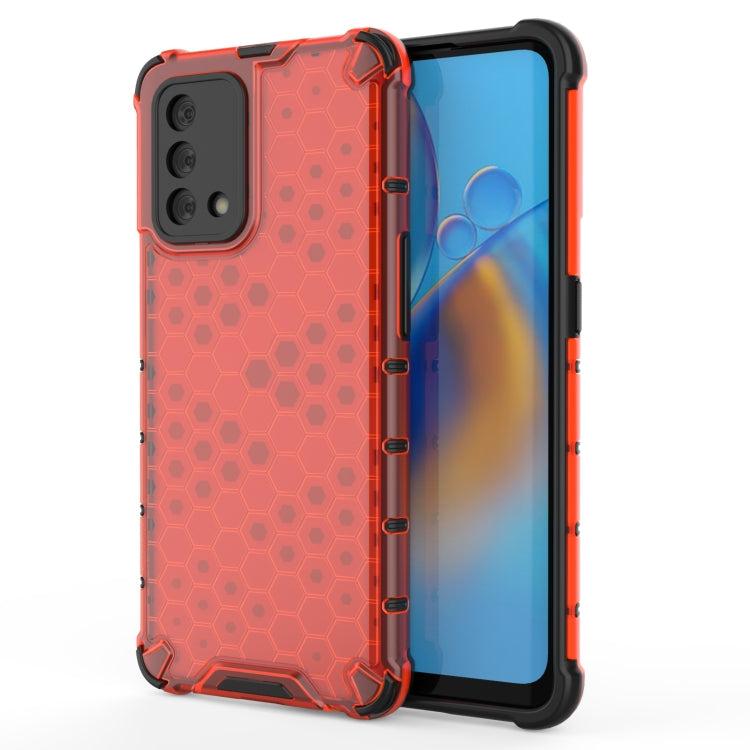 For OPPO A74 4G Shockproof Honeycomb PC + TPU Case