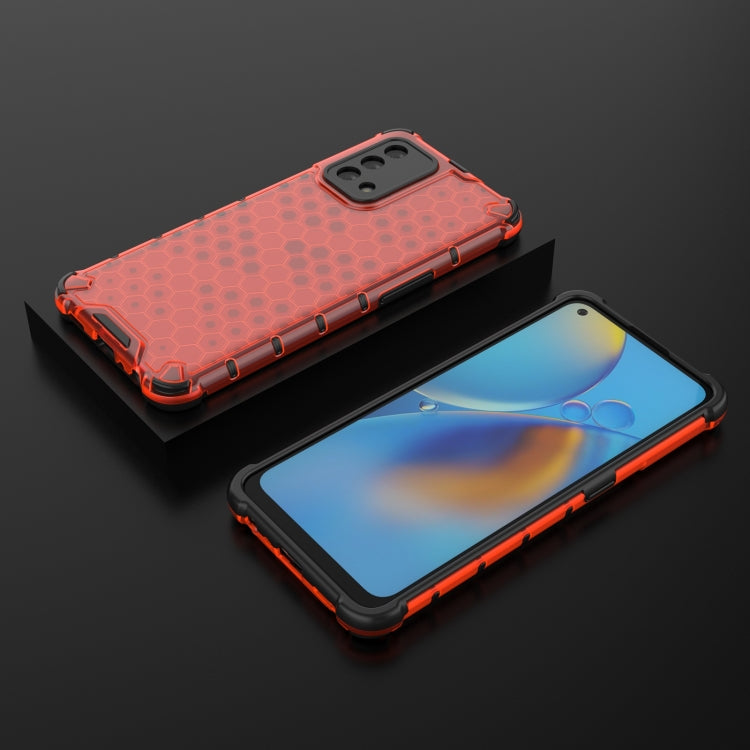 For OPPO A74 4G Shockproof Honeycomb PC + TPU Case