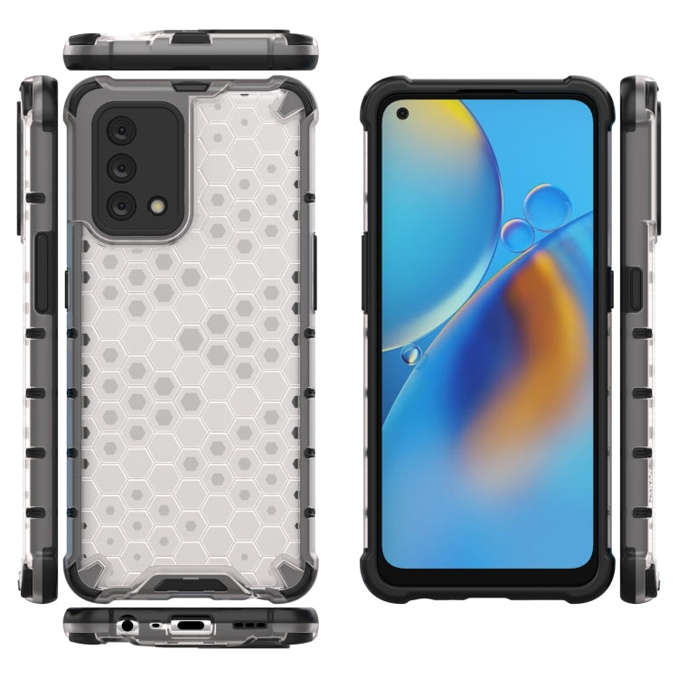 For OPPO A74 4G Shockproof Honeycomb PC + TPU Case