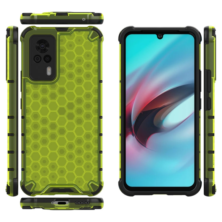 For vivo S9e Shockproof Honeycomb PC + TPU Case