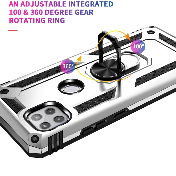 For Motorola Moto One 5G Ace Shockproof TPU + PC Protective Case with 360 Degree Rotating Holder