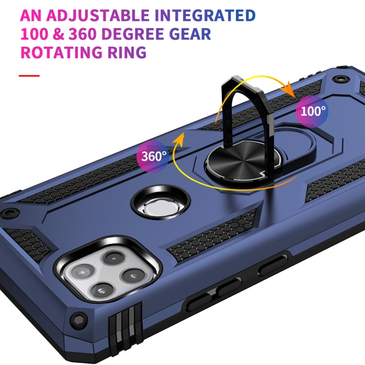 For Motorola Moto One 5G Ace Shockproof TPU + PC Protective Case with 360 Degree Rotating Holder