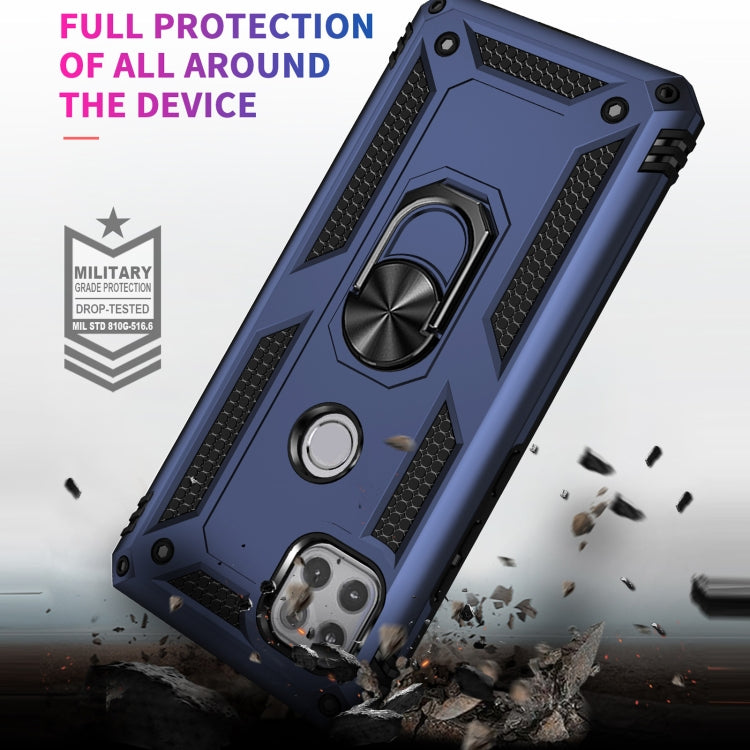 For Motorola Moto One 5G Ace Shockproof TPU + PC Protective Case with 360 Degree Rotating Holder