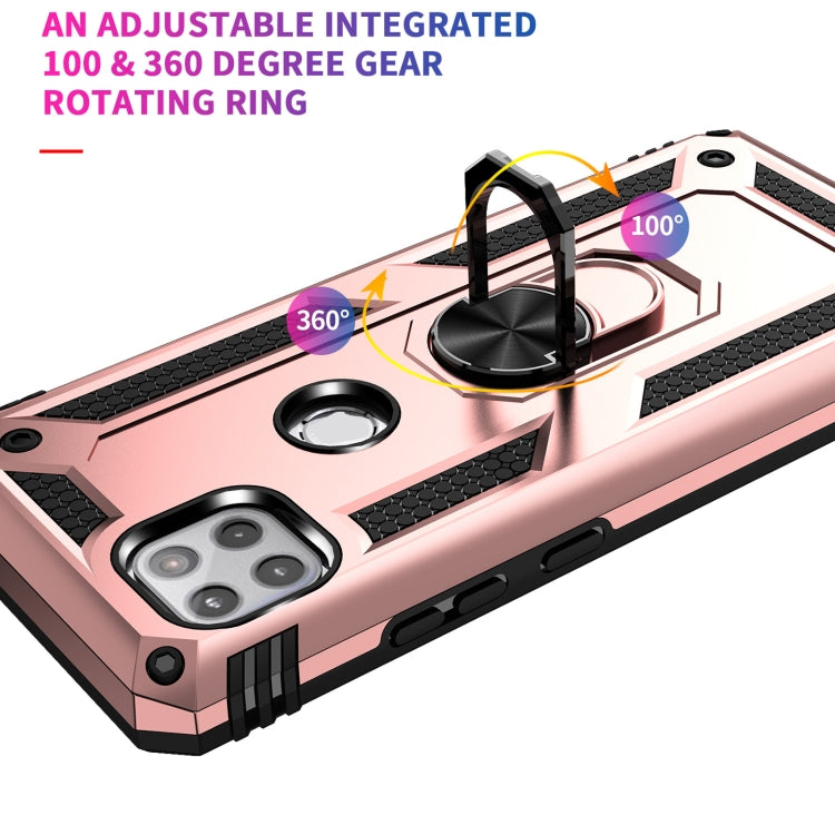 For Motorola Moto One 5G Ace Shockproof TPU + PC Protective Case with 360 Degree Rotating Holder