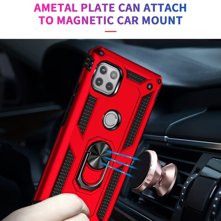 For Motorola Moto One 5G Ace Shockproof TPU + PC Protective Case with 360 Degree Rotating Holder