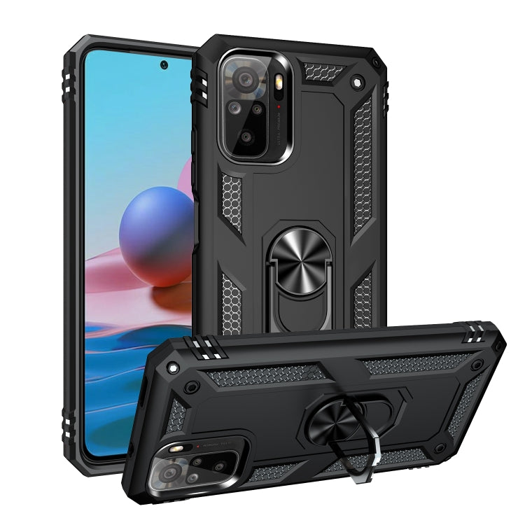 For Xiaomi Redmi Note 10 / Note 10s Shockproof TPU + PC Protective Case with 360 Degree Rotating Holder
