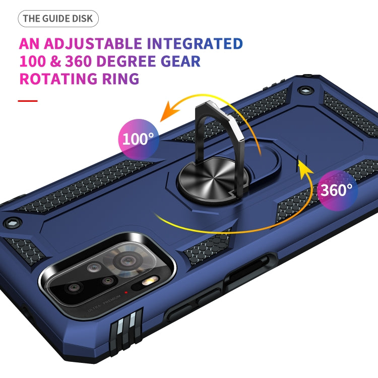 For Xiaomi Redmi Note 10 / Note 10s Shockproof TPU + PC Protective Case with 360 Degree Rotating Holder