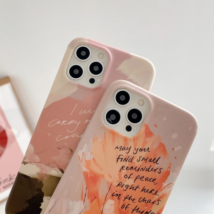 For iPhone 11 Watercolor Painting Series Half Coverage IMD Workmanship Protective Case