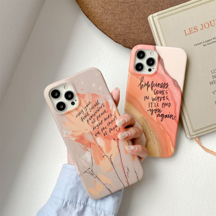 For iPhone 11 Pro Watercolor Painting Series Half Coverage IMD Workmanship Protective Case