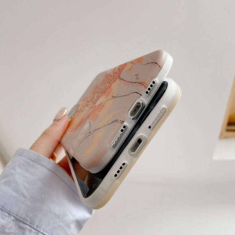 For iPhone 11 Pro Max Watercolor Painting Series Half Coverage IMD Workmanship Protective Case