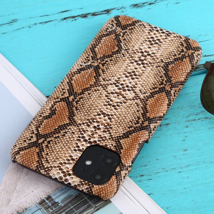 For iPhone 11 Snakeskin Pattern Paste Skin Protective Case