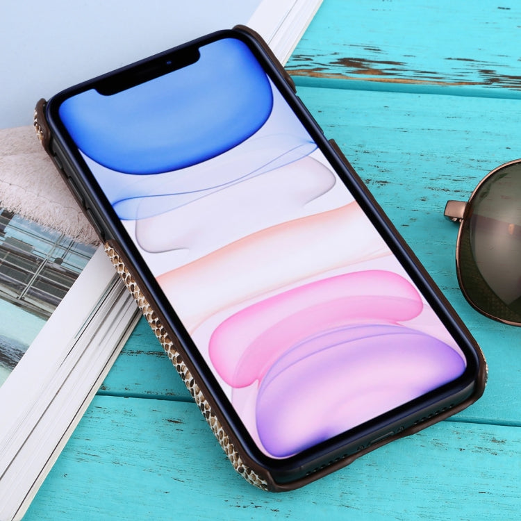 For iPhone 11 Snakeskin Pattern Paste Skin Protective Case