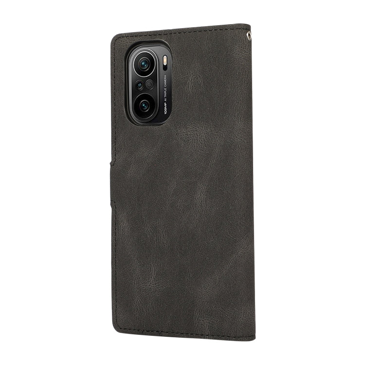 For Xiaomi Redmi K40 Pro Fantasy Classic Skin-feel Calfskin Texture Magnetic Buckle Horizontal Flip PU Leather Case with Holder & Card Slot & Wallet