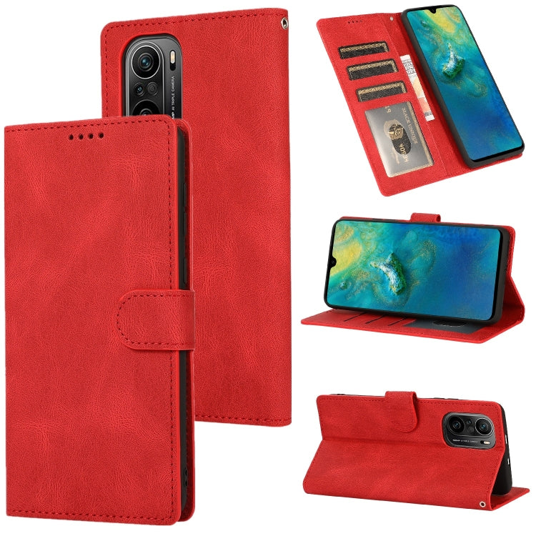 For Xiaomi Redmi K40 Pro Fantasy Classic Skin-feel Calfskin Texture Magnetic Buckle Horizontal Flip PU Leather Case with Holder & Card Slot & Wallet