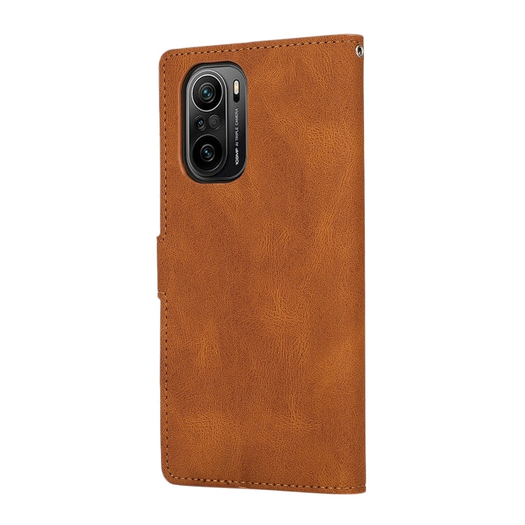 For Xiaomi Redmi K40 Pro Fantasy Classic Skin-feel Calfskin Texture Magnetic Buckle Horizontal Flip PU Leather Case with Holder & Card Slot & Wallet