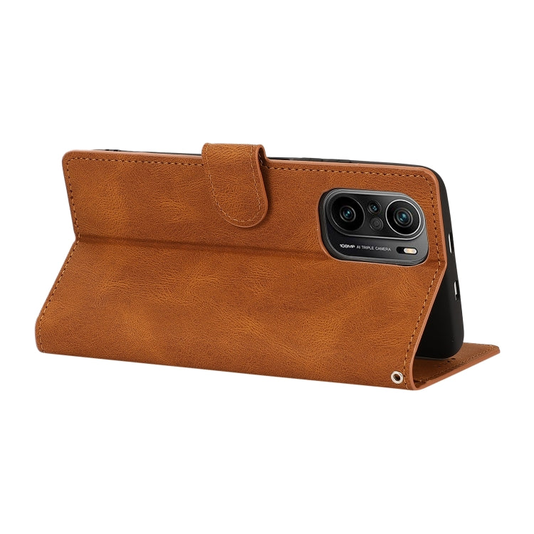 For Xiaomi Redmi K40 Pro Fantasy Classic Skin-feel Calfskin Texture Magnetic Buckle Horizontal Flip PU Leather Case with Holder & Card Slot & Wallet
