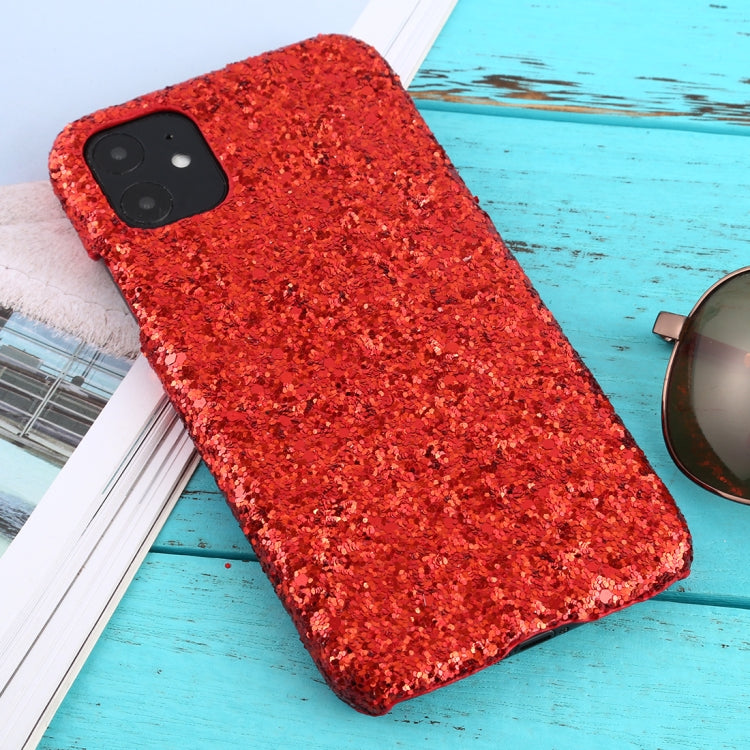 For iPhone 11 Shockproof Glitter Powder PC Protective Case