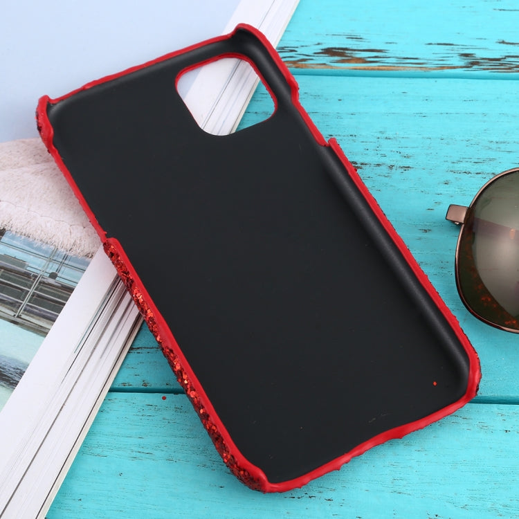 For iPhone 11 Shockproof Glitter Powder PC Protective Case