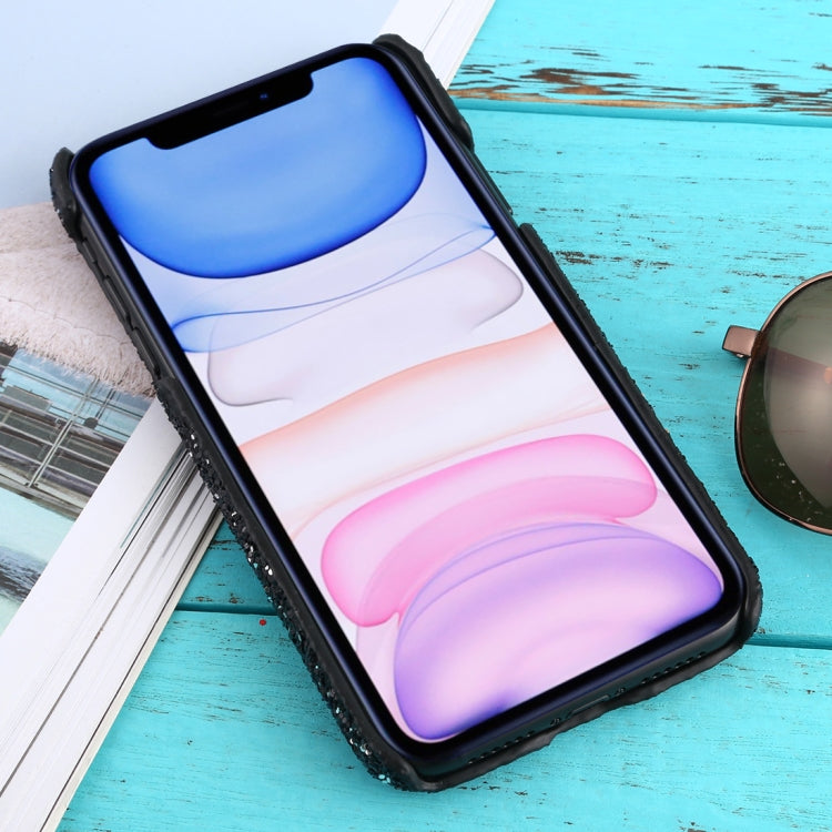 For iPhone 11 Shockproof Glitter Powder PC Protective Case
