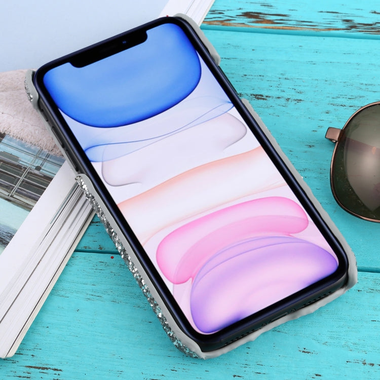 For iPhone 11 Shockproof Glitter Powder PC Protective Case