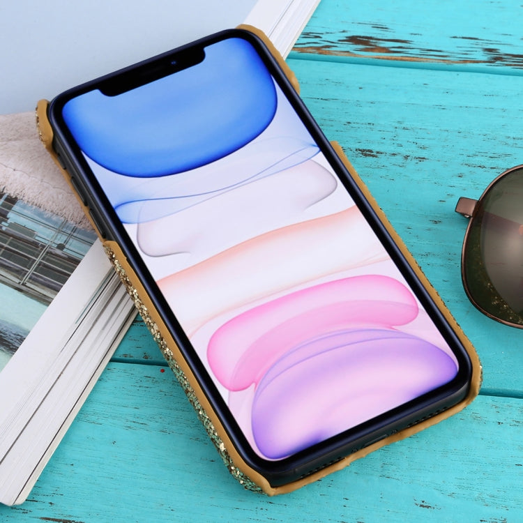 For iPhone 11 Shockproof Glitter Powder PC Protective Case
