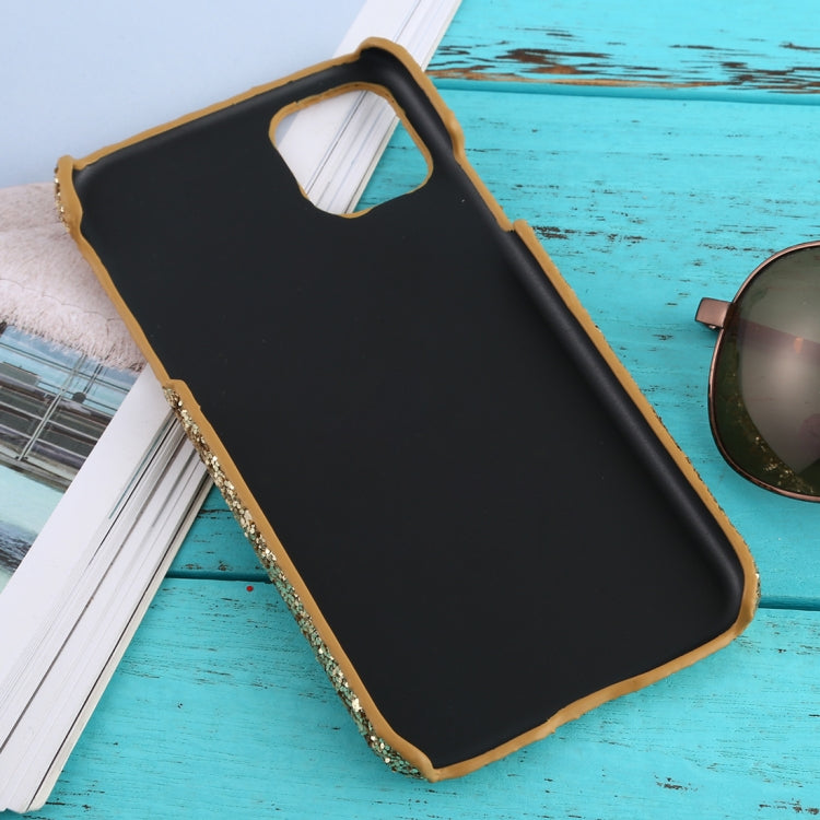 For iPhone 11 Shockproof Glitter Powder PC Protective Case