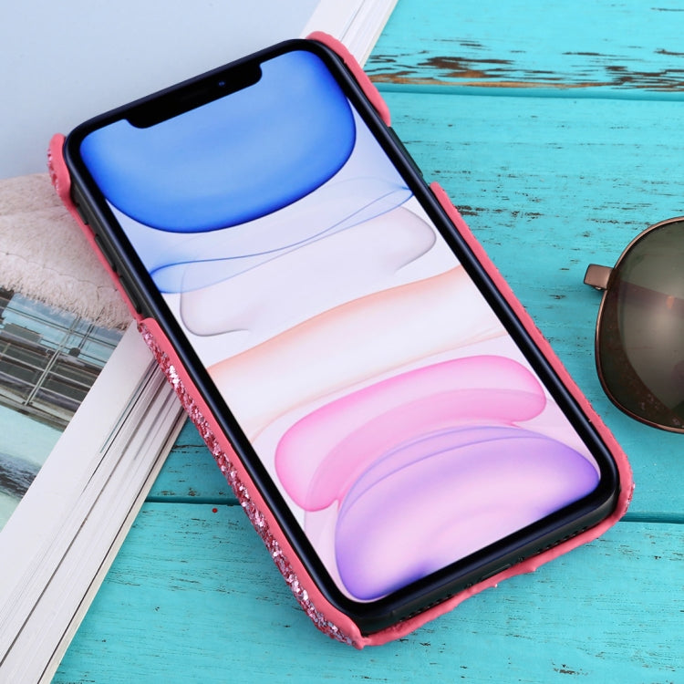 For iPhone 11 Shockproof Glitter Powder PC Protective Case