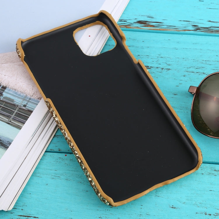 For iPhone 11 Pro Max Shockproof Glitter Powder PC Protective Case