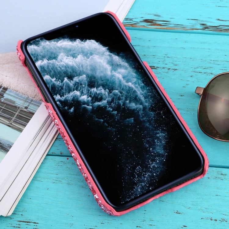 For iPhone 11 Pro Max Shockproof Glitter Powder PC Protective Case