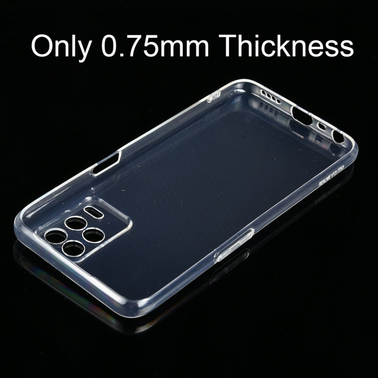 For OPPO Realme V13 5G 0.75mm Ultra-thin Transparent TPU Soft Protective Case