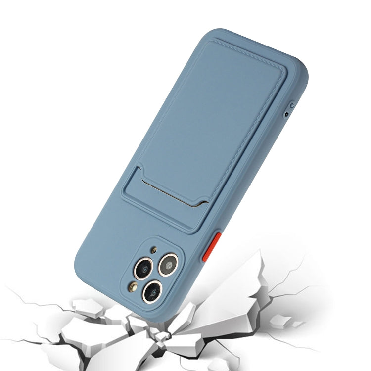 Card Slot Design Shockproof TPU Protective Case For iPhone 11 Pro