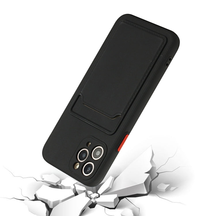 Card Slot Design Shockproof TPU Protective Case For iPhone 11 Pro