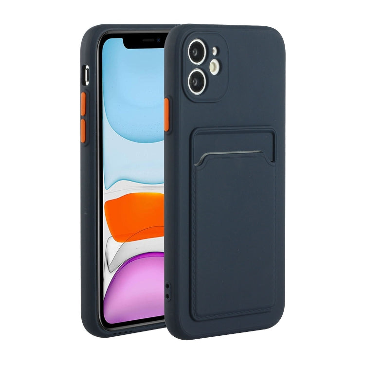 For iPhone 12 mini Card Slot Design Shockproof TPU Protective Case