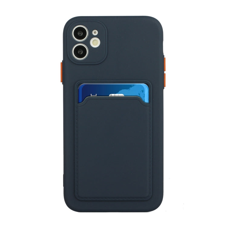For iPhone 12 mini Card Slot Design Shockproof TPU Protective Case