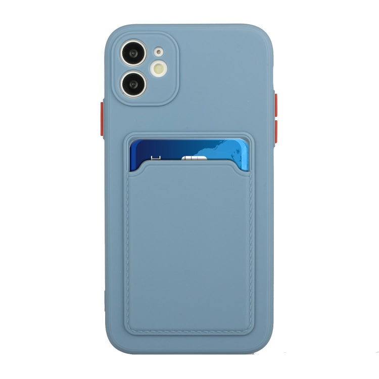 For iPhone 12 mini Card Slot Design Shockproof TPU Protective Case