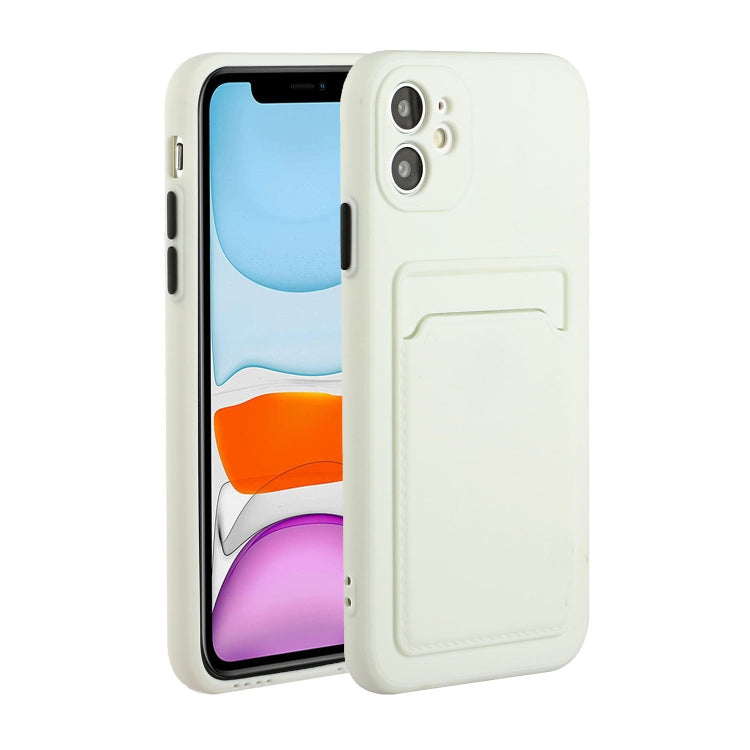 For iPhone 12 mini Card Slot Design Shockproof TPU Protective Case