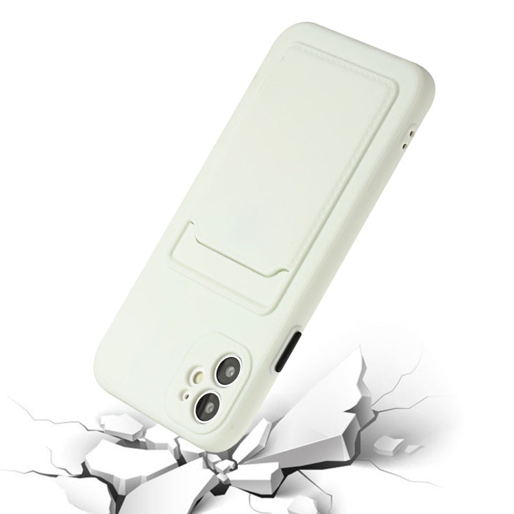 For iPhone 12 mini Card Slot Design Shockproof TPU Protective Case