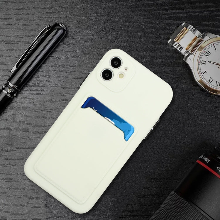 For iPhone 12 mini Card Slot Design Shockproof TPU Protective Case